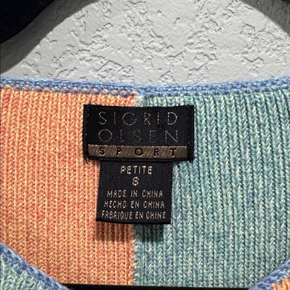 SIGRID OLSEN Sport Patchwork Cardigan - Picture 4 of 6